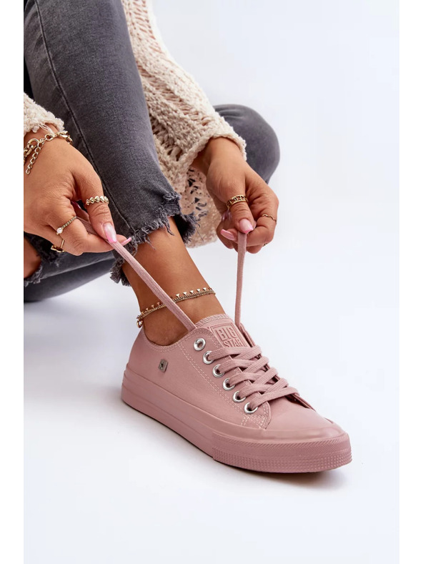 BIG STAR SHOES Klasické dámské tenisky Big Star růžové