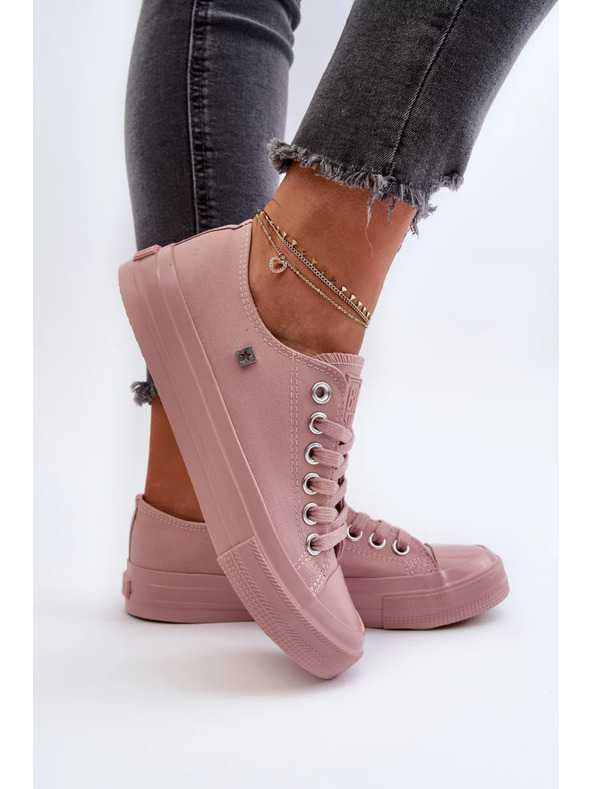 BIG STAR SHOES Klasické dámské tenisky Big Star růžové