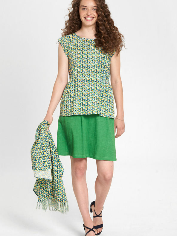 Tranquillo Zelená vzorovaná halenka Tranquillo