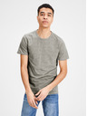 Jack & Jones Šedé žíhané basic tričko Jack & Jones Basic
