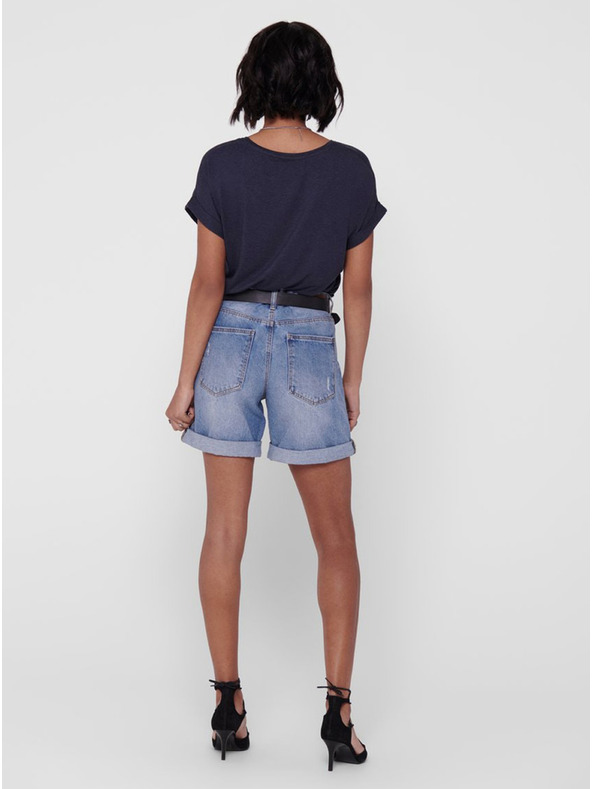 ONLY Modré volné tričko ONLY Moster