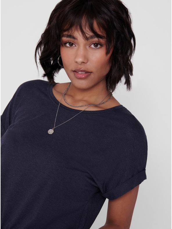 ONLY Modré volné tričko ONLY Moster