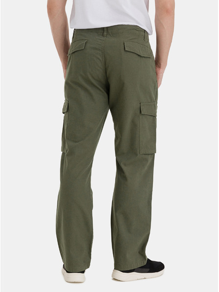 Sam 73 Khaki pánské kalhoty s kapsami SAM 73