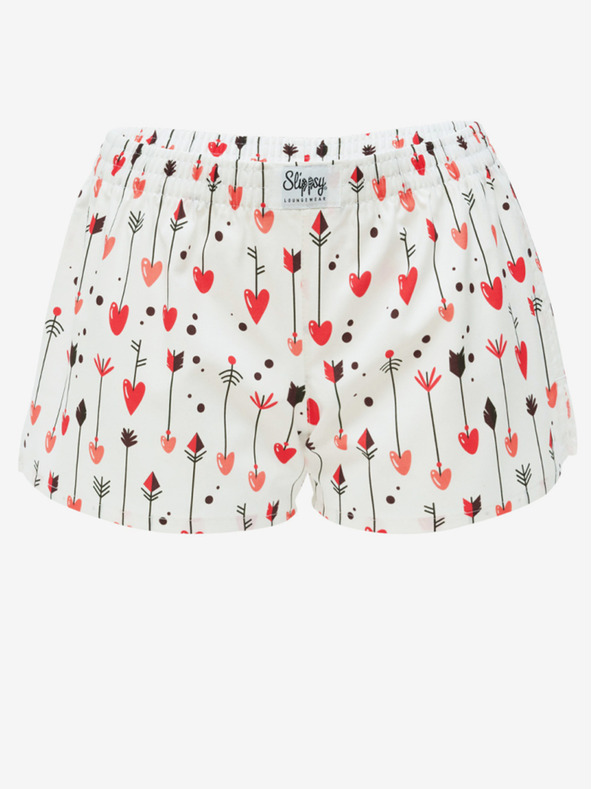 Slippsy Bílé dámské trenýrky Slippsy Amor Girl