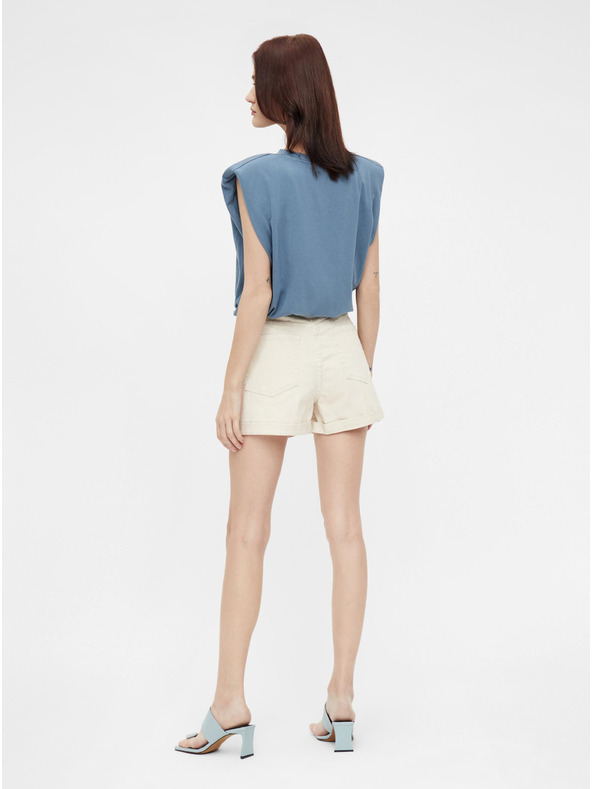 .OBJECT Krémové džínové kraťasy .OBJECT Penny