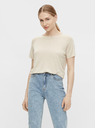 .OBJECT Béžové tričko s příměsí lnu .OBJECT Jangie