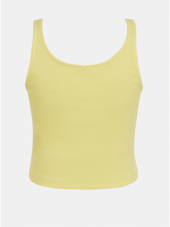 ONLY Žluté krátké basic tílko ONLY Nessa