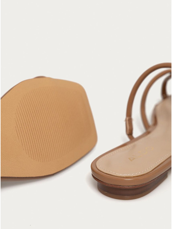 Aldo Hnědé dámské žabky ALDO Mounis