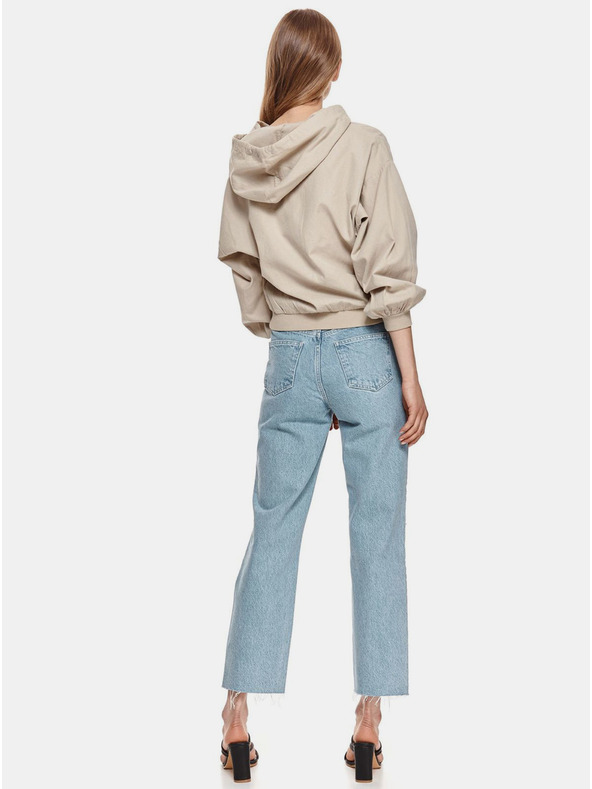 TOP SECRET Béžová mikina s kapucí TOP SECRET