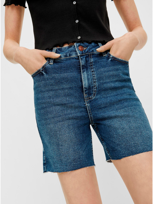 Pieces Modré džínové kraťasy Pieces Lisa