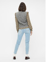 Pieces Světle modré mom džíny Pieces Leah