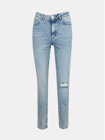 AWARE by VERO MODA Světle modré straight fit džíny AWARE by VERO MODA Nadine