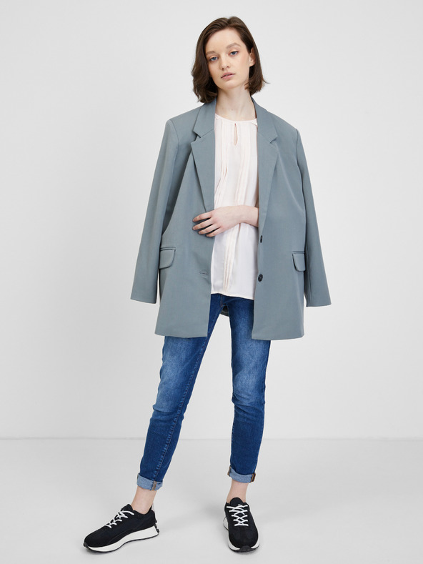 CAMAIEU Krémová halenka s tříčtvrtečním rukávem CAMAIEU