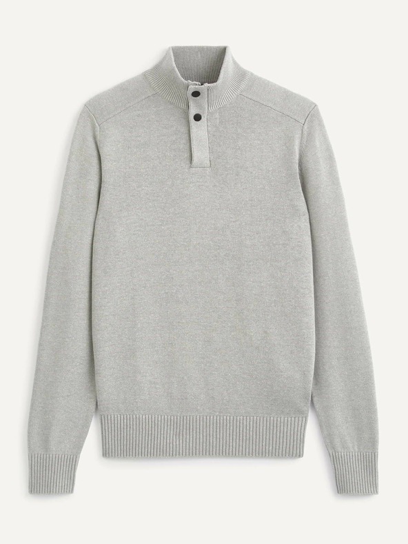 Celio Světle šedý svetr Celio Serome