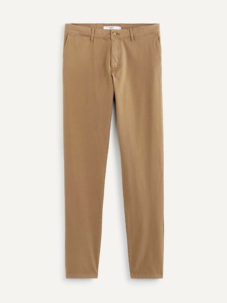 Celio Světle hnědé pánské zkrácené kalhoty Celio
