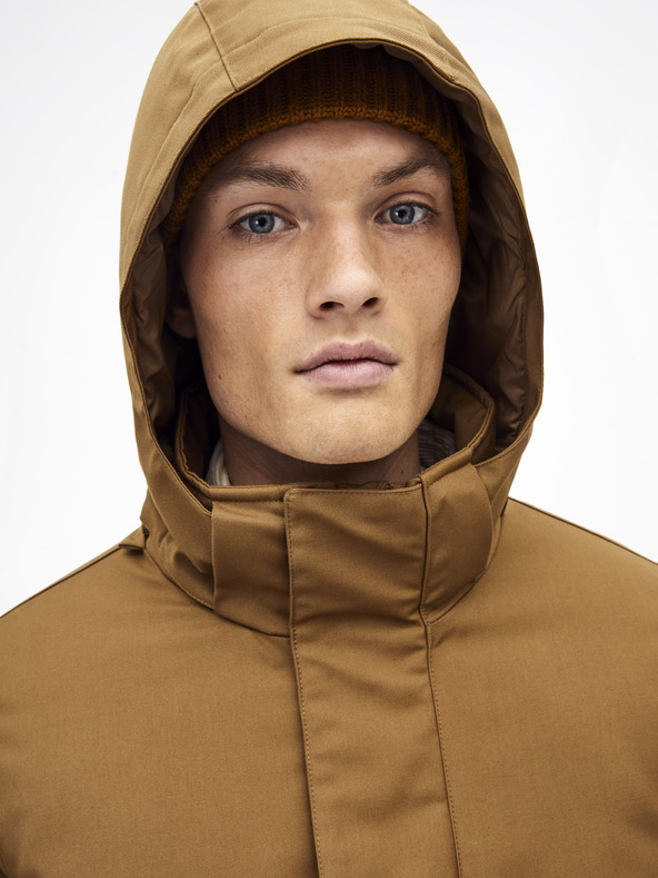 Celio Hnědá bunda Celio Supheat