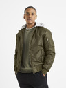 Celio Khaki pánský bomber s kapucí Celio Vubombjump