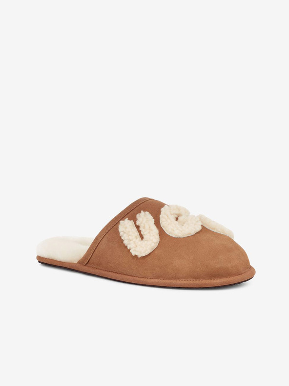 UGG Hnědá pánská semišová domácí obuv UGG Bailey Bow II