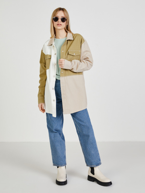 ONLY Světle zelené tričko s uzlem ONLY Free