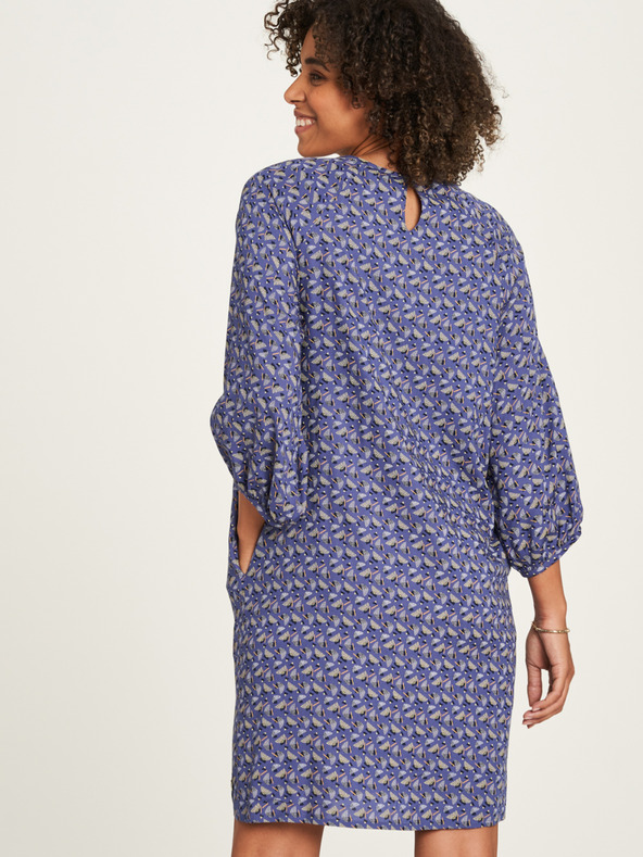 Tranquillo Fialové  dámské vzorované šaty Tranquillo