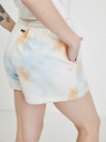 Roxy Modro-krémové dámské teplákové batikované kraťasy Roxy Kindred Souls
