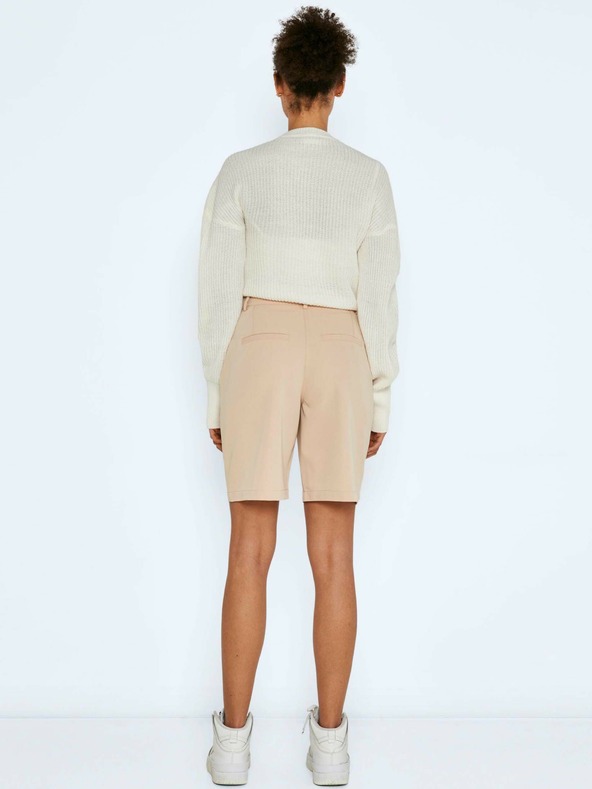 Noisy May Béžové široké kraťasy Noisy May Drew