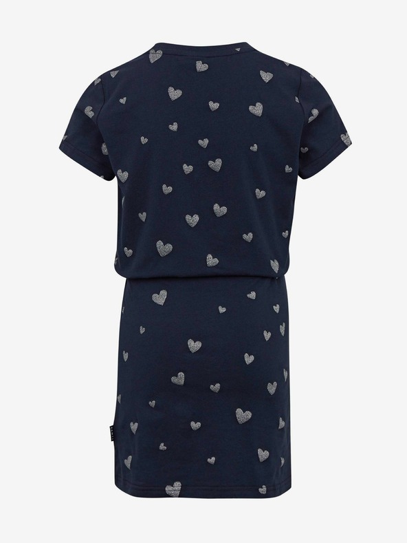 Sam 73 Tmavě modré dívčí vzorované šaty SAM 73 Welo