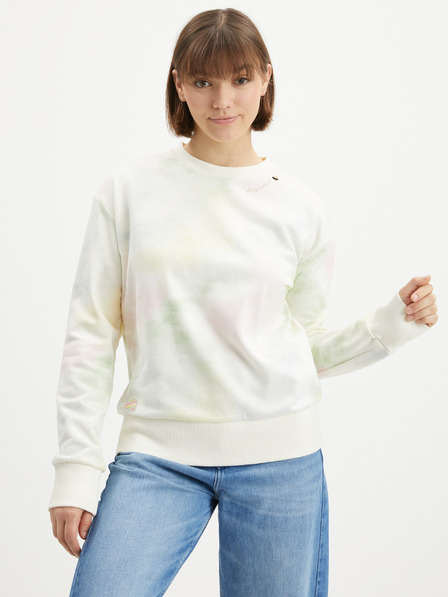 Ragwear Krémová dámská vzorovaná mikina Ragwear Delain Ombre