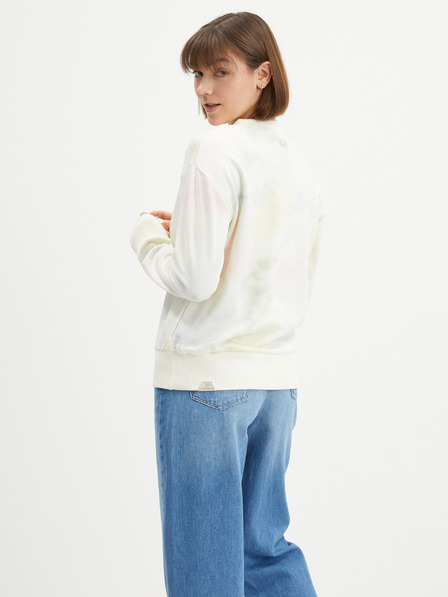 Ragwear Krémová dámská vzorovaná mikina Ragwear Delain Ombre
