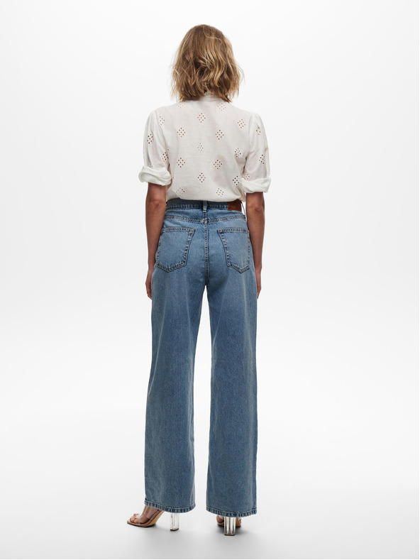 ONLY Modré dámské široké džíny ONLY Hope