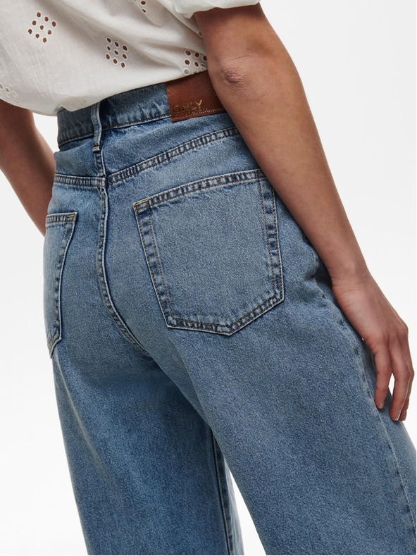 ONLY Modré dámské široké džíny ONLY Hope