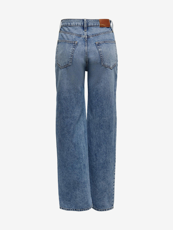 ONLY Modré dámské široké džíny ONLY Hope