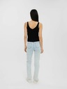 Vero Moda Černé žebrované basic tílko VERO MODA Glory