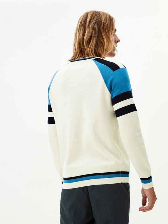 Celio Modro-bílý pánský svetr Celio Peswiss