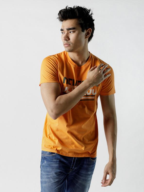 Devergo Hořčicové pánské tričko Devergo