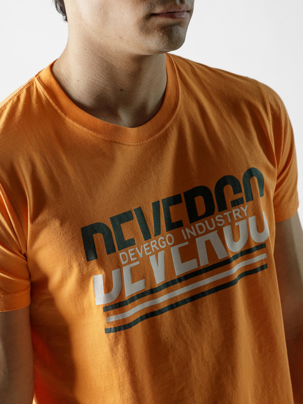 Devergo Hořčicové pánské tričko Devergo