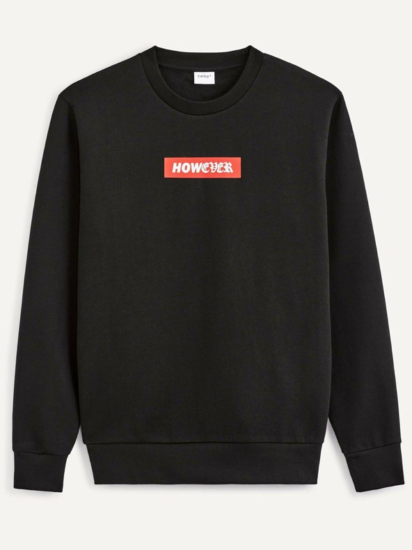 Celio Černá pánská mikina Celio Vegrisou