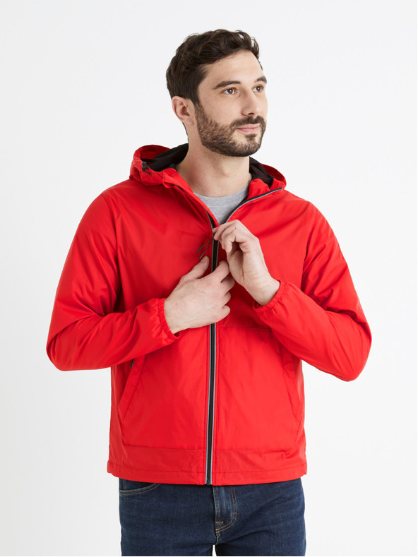 Celio Červená pánská bunda Celio Buwindy