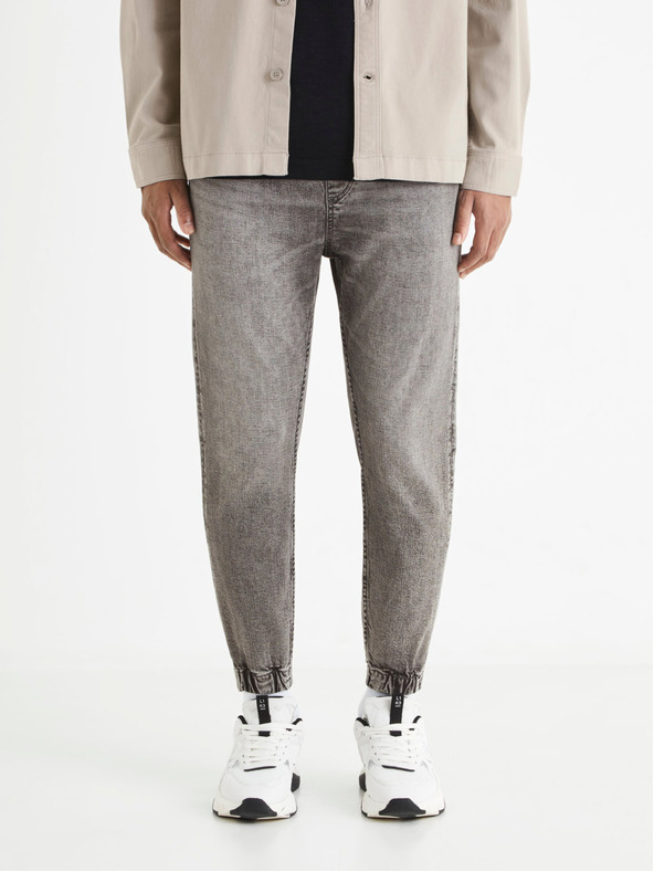Celio Šedé pánské jogger džíny Celio Bojog3