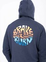 Brakeburn Tmavě modrá pánská mikina s kapucí Brakeburn