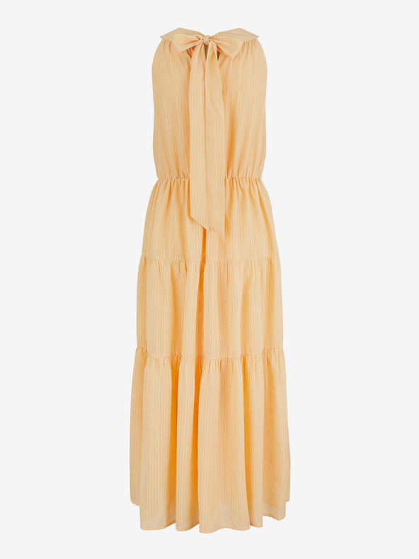 Pieces Oranžové maxi šaty Pieces Valentine