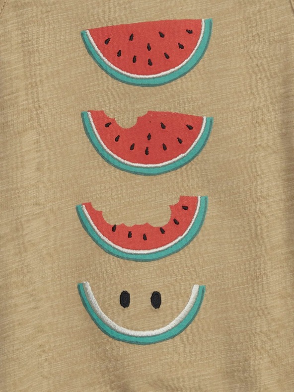 GAP Baby bavlněné tílko meloun GAP