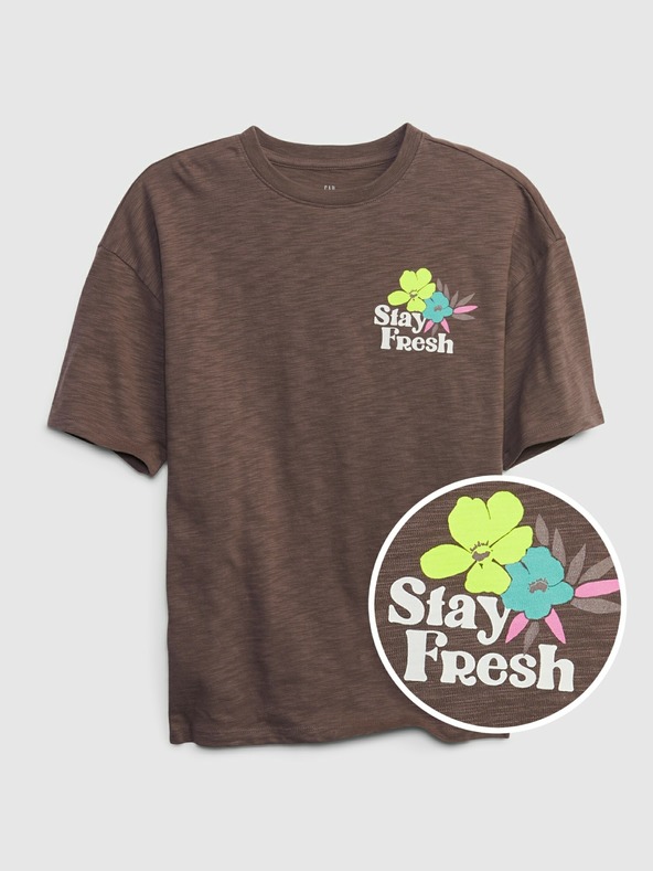 GAP Dětské tričko s potiskem Stay Fresh GAP
