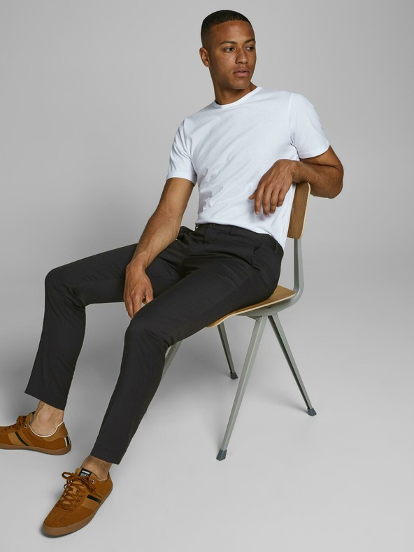 Jack & Jones Černé oblekové kalhoty Jack & Jones Franco