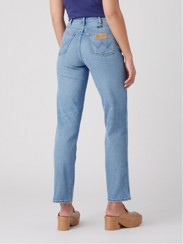 Wrangler Světle modré dámské straight fit džíny Wrangler