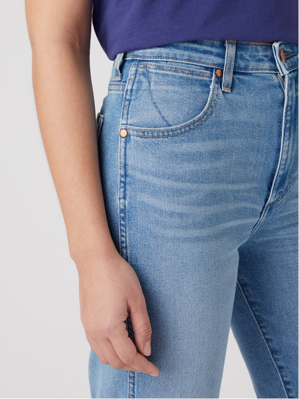 Wrangler Světle modré dámské straight fit džíny Wrangler