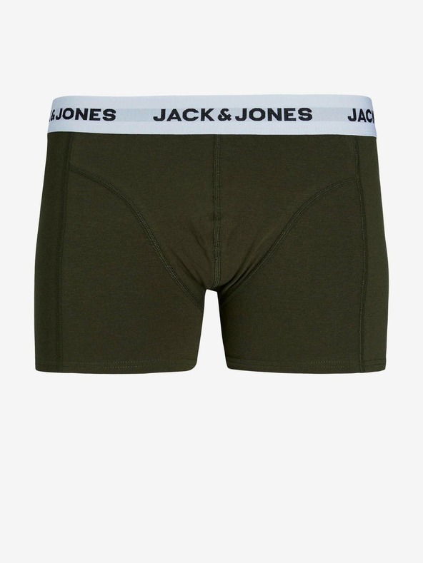 Jack & Jones Sada pěti boxerek v khaki, modré, šedé a černé barvě Jack & Jones