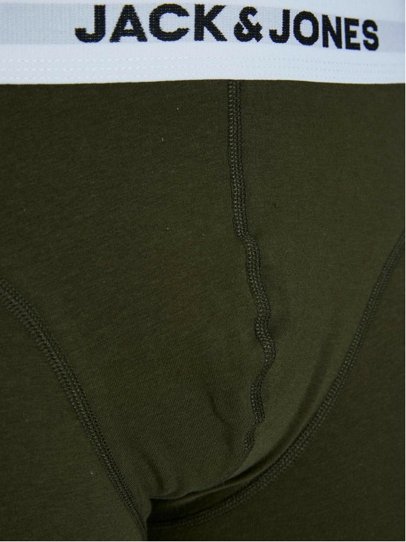 Jack & Jones Sada pěti boxerek v khaki, modré, šedé a černé barvě Jack & Jones