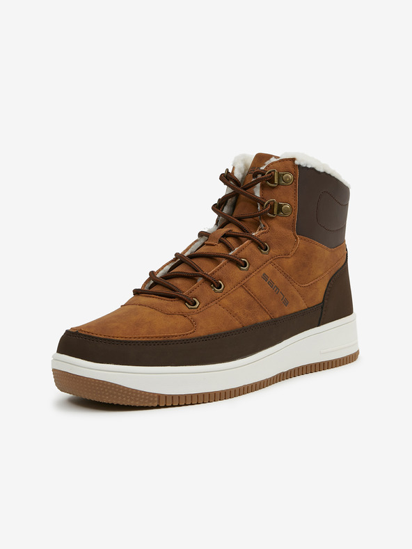 Sam 73 Hnědé zateplené kotníkové tenisky v semišové úpravě SAM 73 Fafter