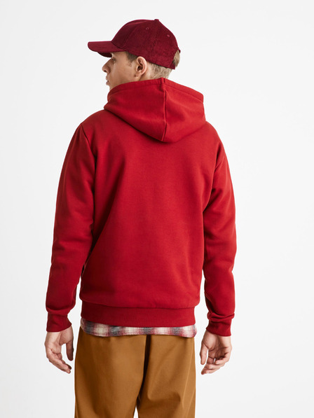 Celio Červená pánská mikina Celio Chicago